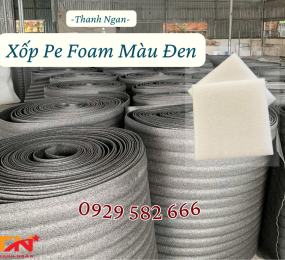 Mút Xốp Foam Màu Đen dày 5mmTại KCN Long Đức Long Thành