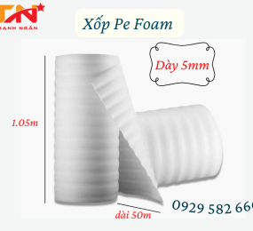 Màng Xốp Pe Foam 5mm x 105cm x 50m tại Định Quán
