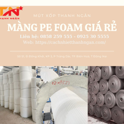 Cuộn Màng Xốp Pe Foam Bọc Hàng Bọc Hàng Chống Sốc 