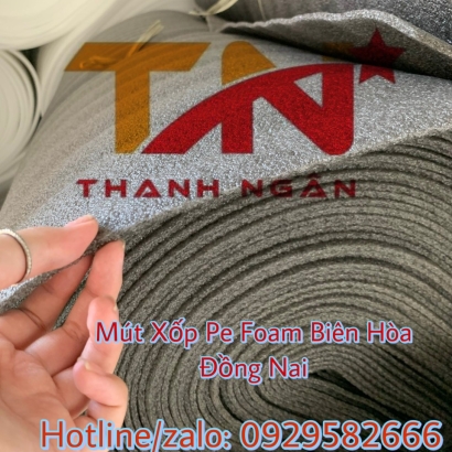 Sản xuất mút xốp Foam 1mm cho ngành gỗ xuất khẩu tại KCN Hố Nai