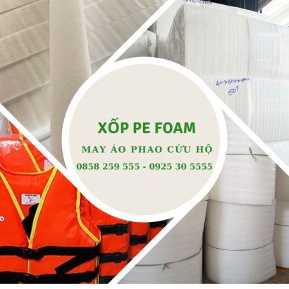 Mua Mút Xốp Pe Foam Làm Áo Phao Cứu Hộ