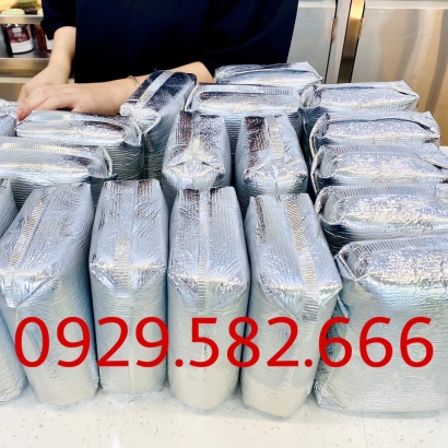 Túi xốp bạc 3mm giữ nhiệt có keo dán 