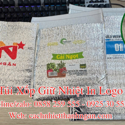 Túi Xốp Giữ Nhiệt Pe Opp In Logo Thanh Ngân 